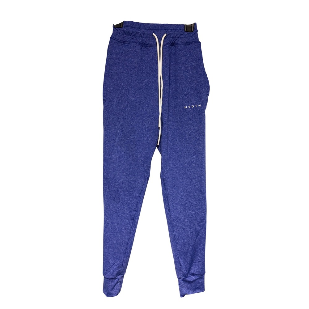 NVGTN Women's Sapphire Cobalt High Waisted Joggers Slim Fit Sweatpants Small